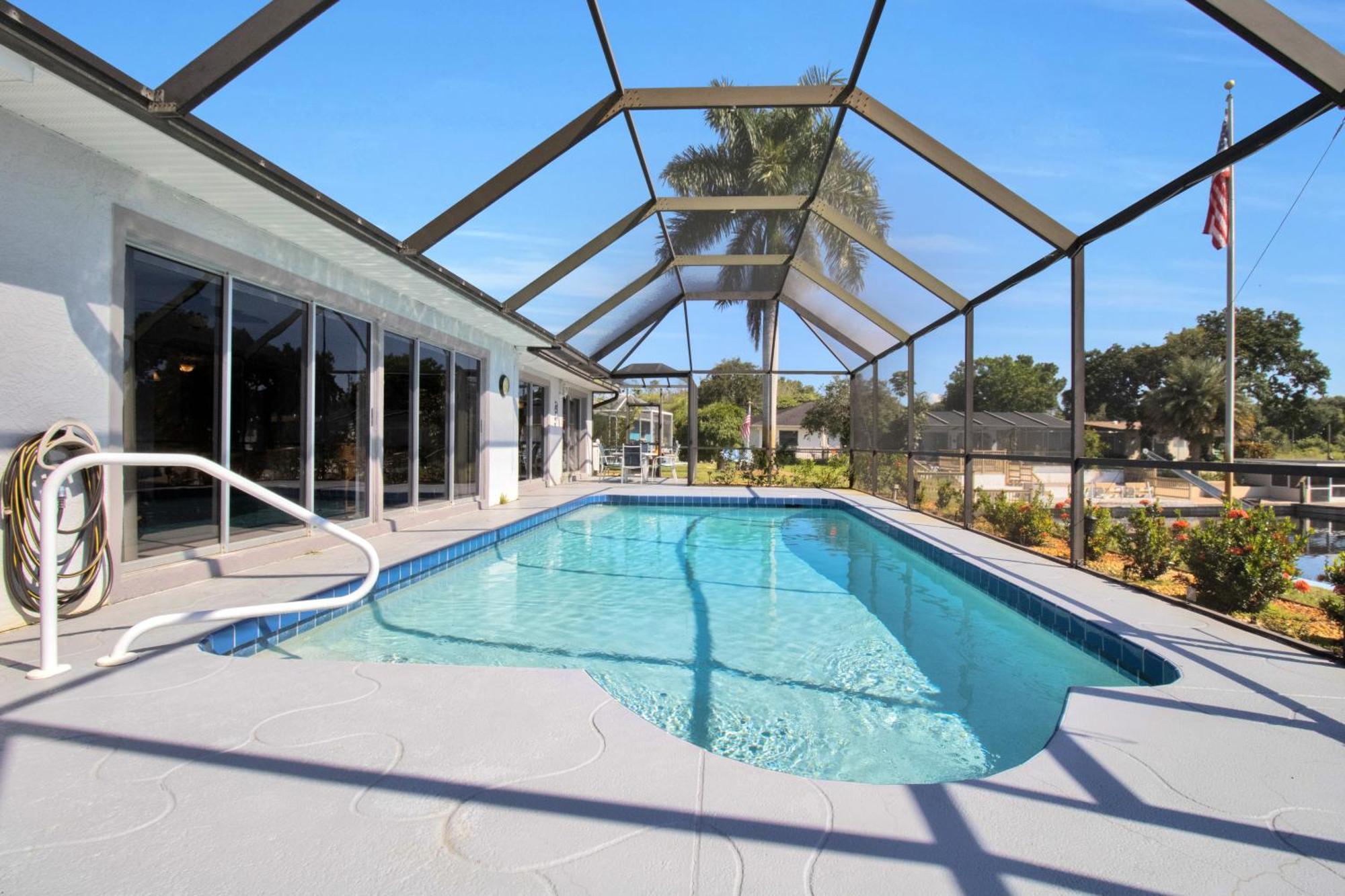 Pet Friendly Canal Front 3-Bedroom Grand Villa With Pool, Linai And Dock 夏洛特港 外观 照片