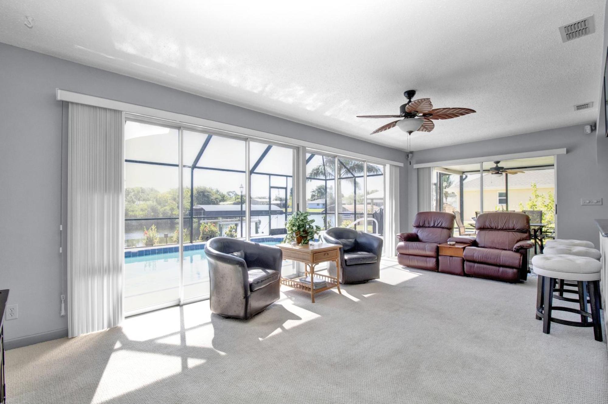Pet Friendly Canal Front 3-Bedroom Grand Villa With Pool, Linai And Dock 夏洛特港 外观 照片
